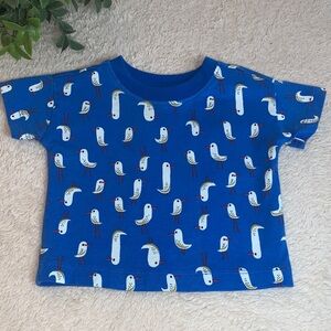 Hanna Andersson Seagull Shirt 6-12M Blue Top 70